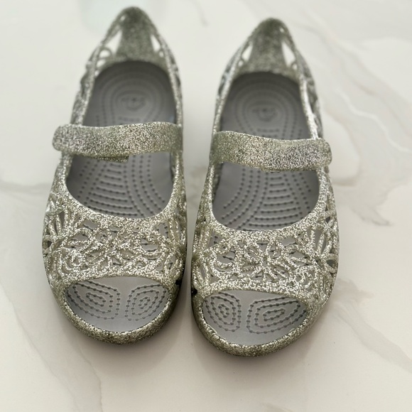 Girls Sparkly Croc Sandals - Picture 8 of 8